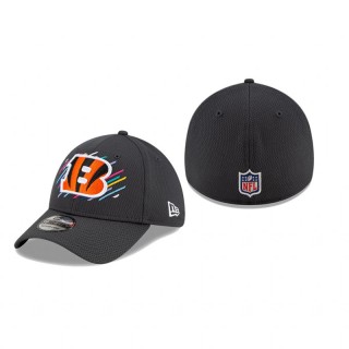 Cincinnati Bengals Charcoal 2021 NFL Crucial Catch 39THIRTY Flex Hat