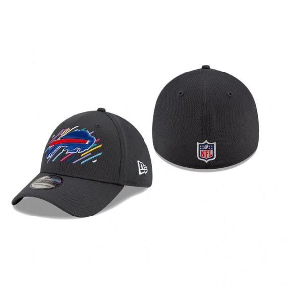 Buffalo Bills Charcoal 2021 NFL Crucial Catch 39THIRTY Flex Hat