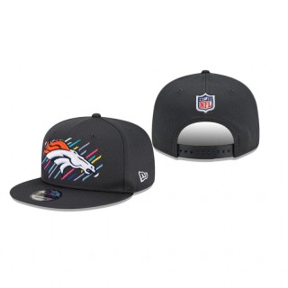 Denver Broncos Charcoal 2021 NFL Crucial Catch 9FIFTY Snapback Adjustable Hat