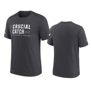 Men's Buffalo Bills Charcoal Performance 2021 NFL Crucial Catch T-Shirt