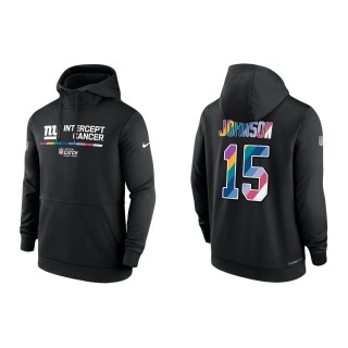 Collin Johnson New York Giants Black 2022 NFL Crucial Catch Therma Performance Pullover Hoodie
