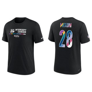 Joe Mixon Cincinnati Bengals Black 2022 NFL Crucial Catch Performance T-Shirt