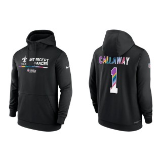 Marquez Callaway New Orleans Saints Black 2022 NFL Crucial Catch Therma Performance Pullover Hoodie