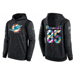 Men's Miami Dolphins River Cracraft Charcoal NFL Crucial Catch Hoodie