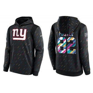 Men's New York Giants Robert Foster Charcoal NFL Crucial Catch Hoodie