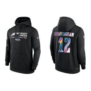 Randall Cunningham Philadelphia Eagles Black 2022 NFL Crucial Catch Therma Performance Pullover Hoodie