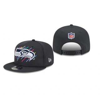 Seattle Seahawks Charcoal 2021 NFL Crucial Catch 9FIFTY Snapback Adjustable Hat