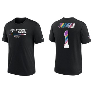 Tyron Johnson Las Vegas Raiders Black 2022 NFL Crucial Catch Performance T-Shirt