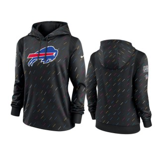 Women's Buffalo Bills Anthracite 2021 NFL Crucial Catch Therma Pullover Hoodie