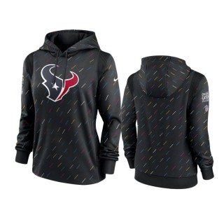 Women's Houston Texans Anthracite 2021 NFL Crucial Catch Therma Pullover Hoodie