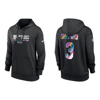 Women's Sterling Shepard New York Giants Black 2022 NFL Crucial Catch Therma Performance Pullover Hoodie