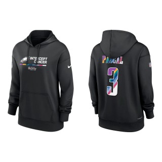 Women's Zach Pascal Philadelphia Eagles Black 2022 NFL Crucial Catch Therma Performance Pullover Hoodie