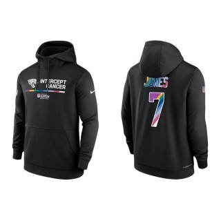 Zay Jones Jacksonville Jaguars Black 2022 NFL Crucial Catch Therma Performance Pullover Hoodie